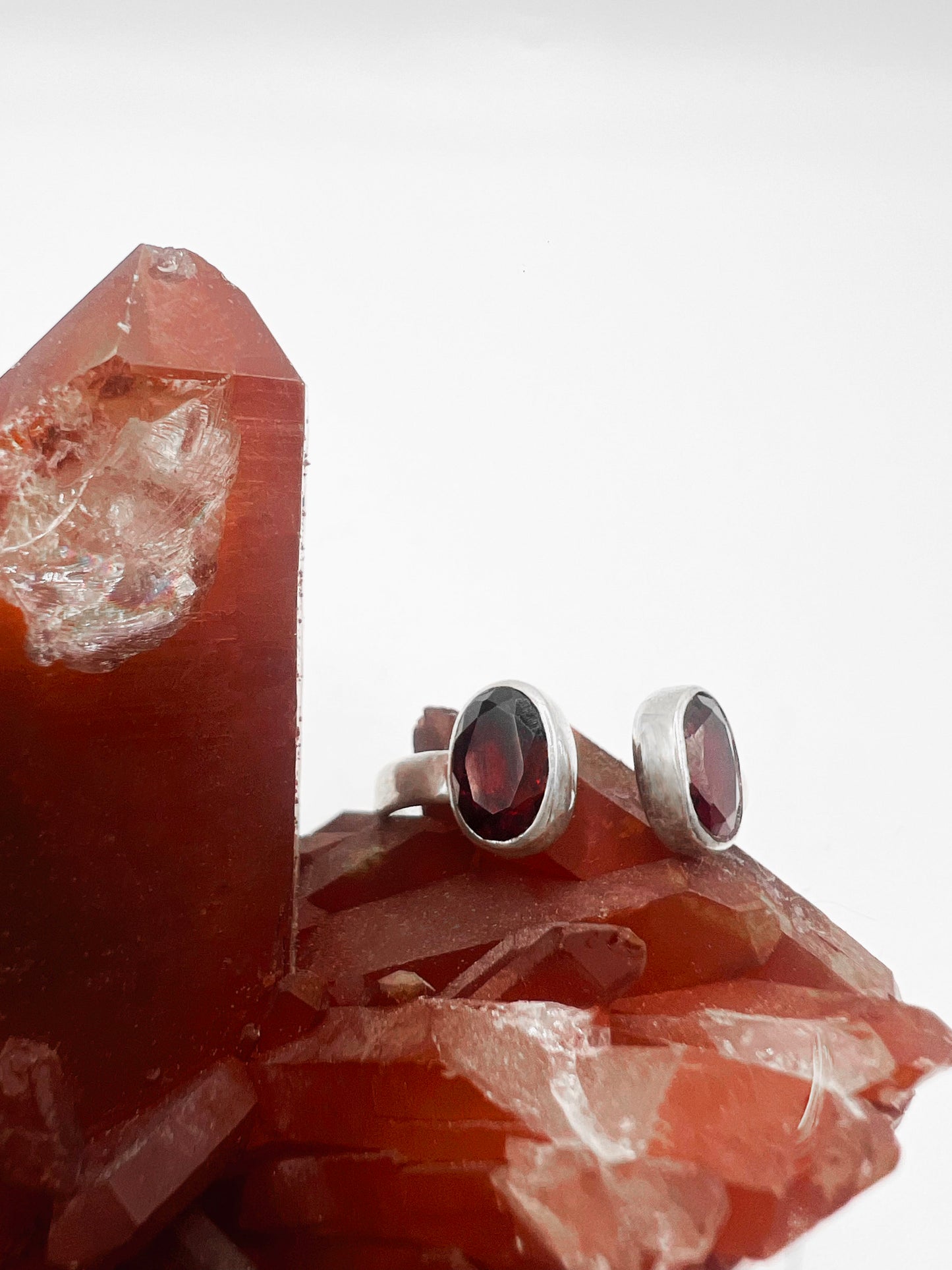 Anillo de Granate Rojo