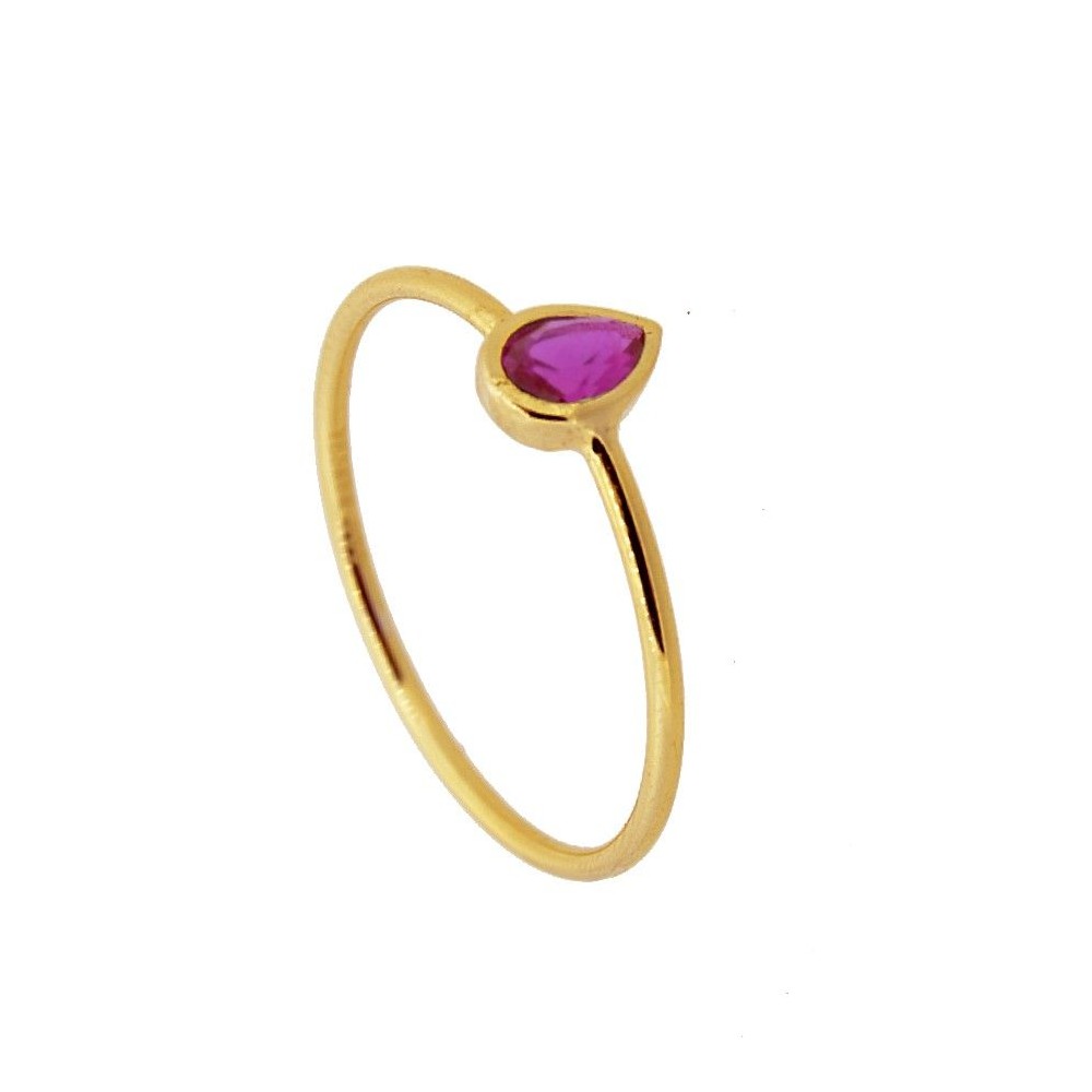 Anillo Gota Rubi