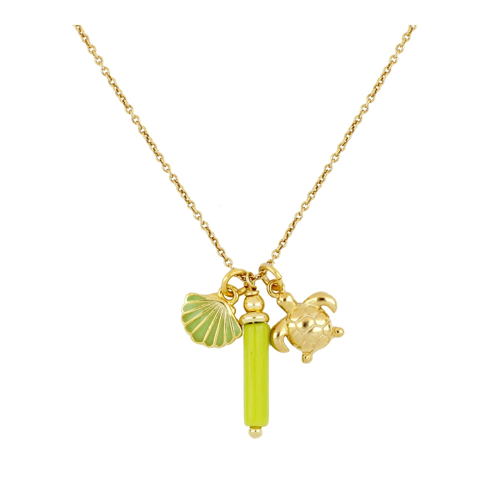 Collar Tres Dijes Tortuga Concha de Mar