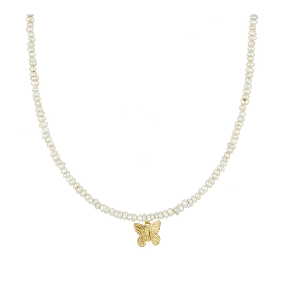 Collar Perlas de Rio Mariposa