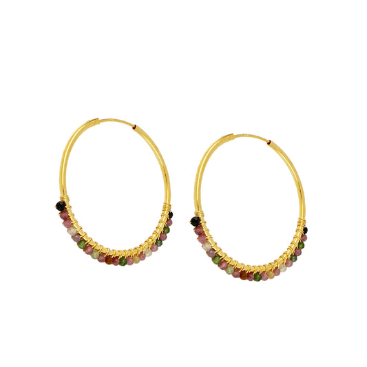 Pendientes Turmalina de Colores