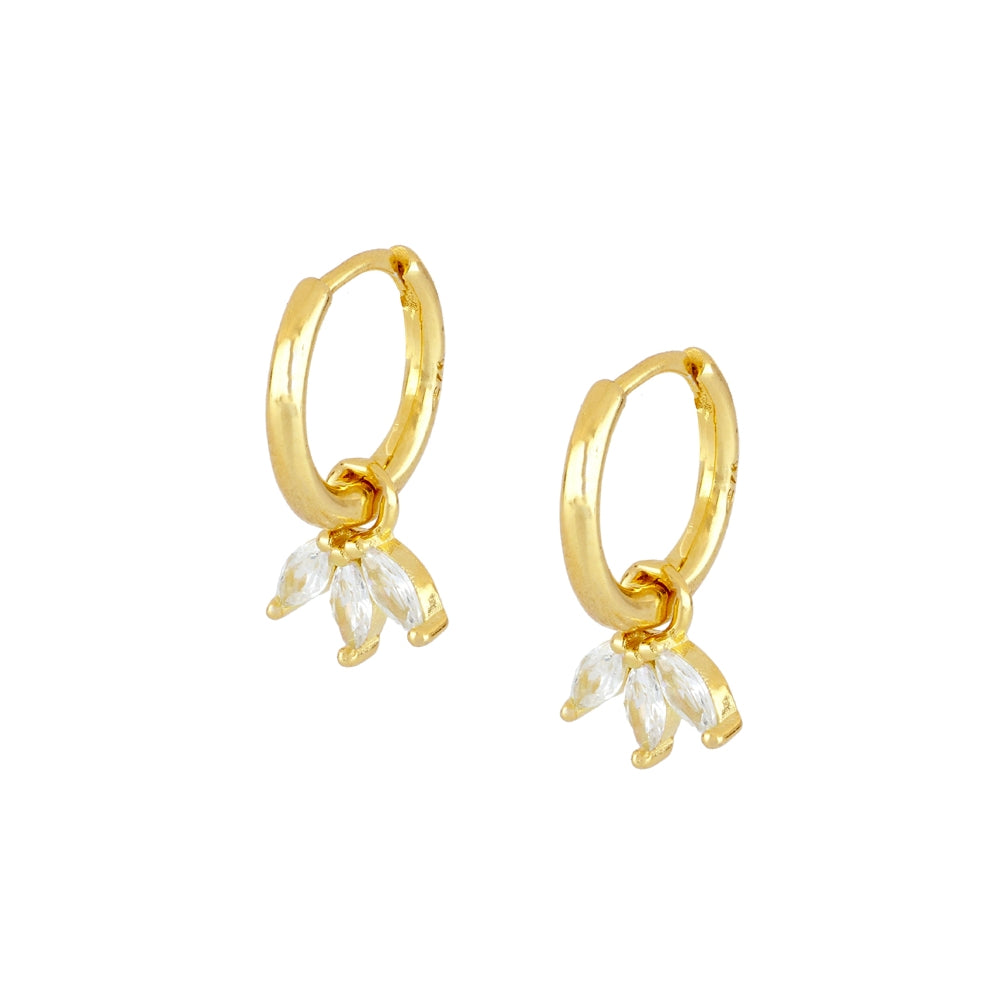 Pendientes Tres Hojas