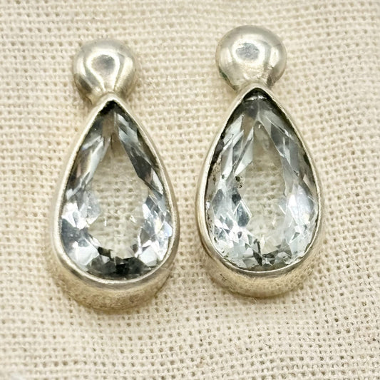 Aretes de Gota de Aguamarina