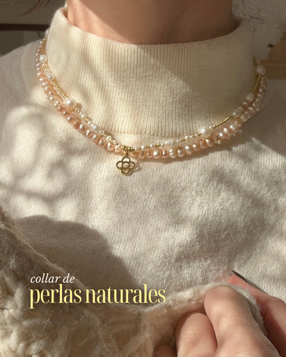 Collar de perlas de agua dulce naturales – pieza única de MolaMon