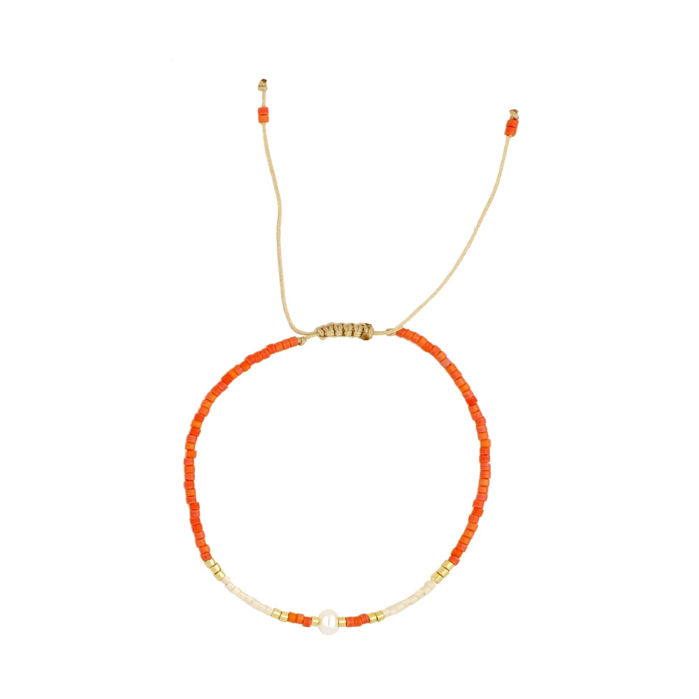 Pulsera de perlas naturales ajustable – joyería artesanal de El Born, Barcelona
