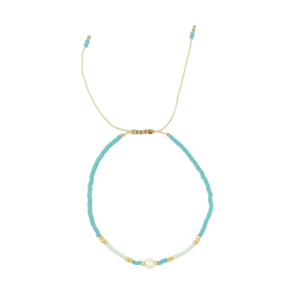 Pulsera de perlas naturales ajustable – joyería artesanal de El Born, Barcelona