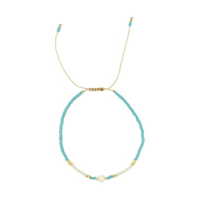 Pulsera de perlas naturales ajustable – joyería artesanal de El Born, Barcelona