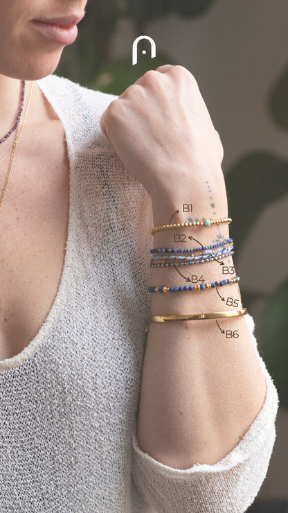 Pulsera de piedras naturales hecha a mano – pieza única de MolaMon